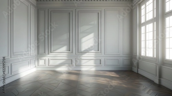 Fototapeta Empty room interior background. 3d rendering 