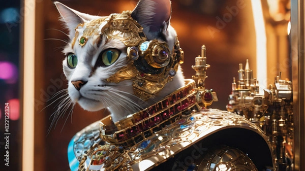 Obraz Cat bot wars hero