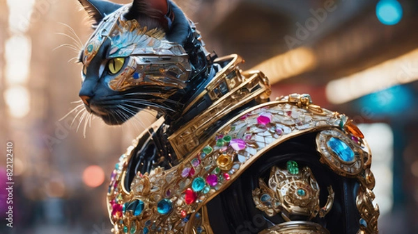 Obraz Cat bot wars hero