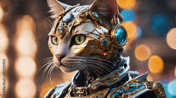 Obraz Cat bot wars hero