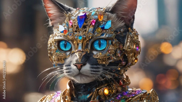 Obraz Cat bot wars hero