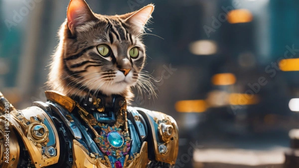 Obraz Cat bot wars hero