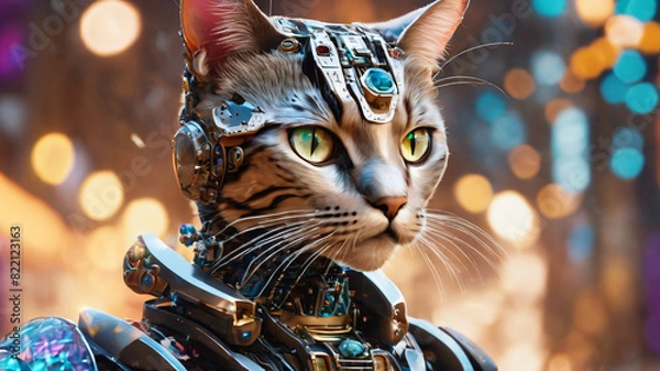Obraz Cat bot wars hero
