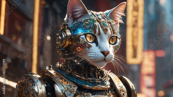 Obraz Cat bot wars hero