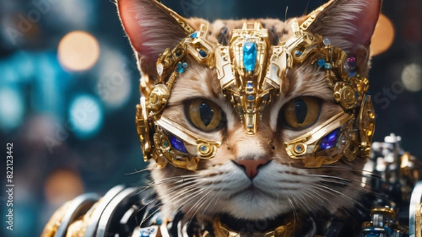 Obraz Cat bot wars hero