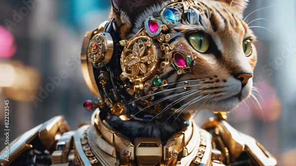 Obraz Cat bot wars hero