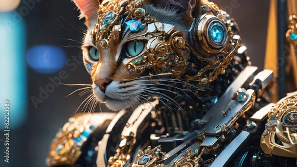 Fototapeta Cat bot wars hero