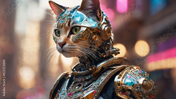 Obraz Cat bot wars hero