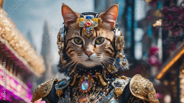 Obraz Cat bot wars hero