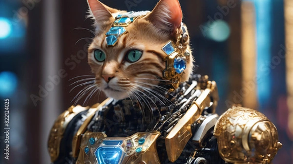 Obraz Cat bot wars hero