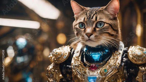 Obraz Cat bot wars hero