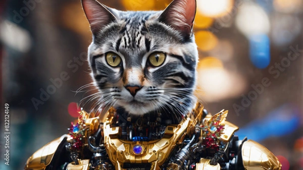 Obraz Cat bot wars hero