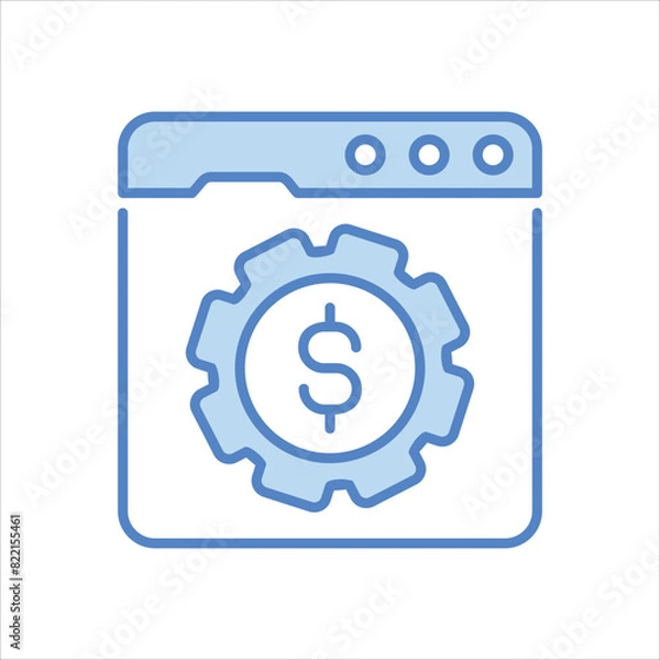 Fototapeta Money Management Icon editable stock vector icon