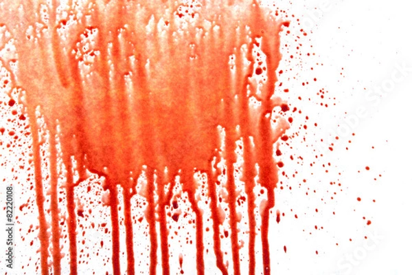 Obraz Blood splatter on white