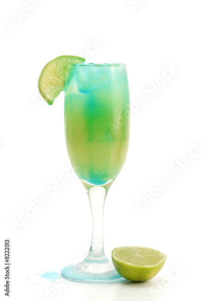 Fototapeta Cocktail - Blue Martini