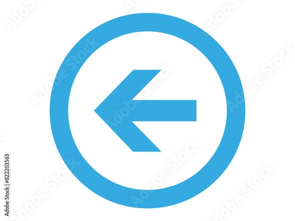 Fototapeta Back arrow icon