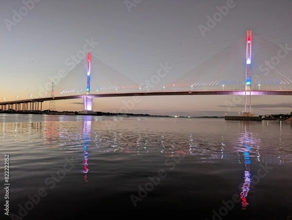 Obraz Héroes del Chaco Bridge,  Asunción, Paraguay