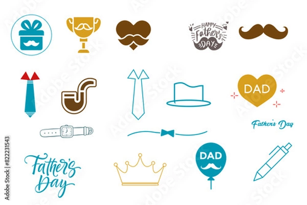 Obraz father's day elements