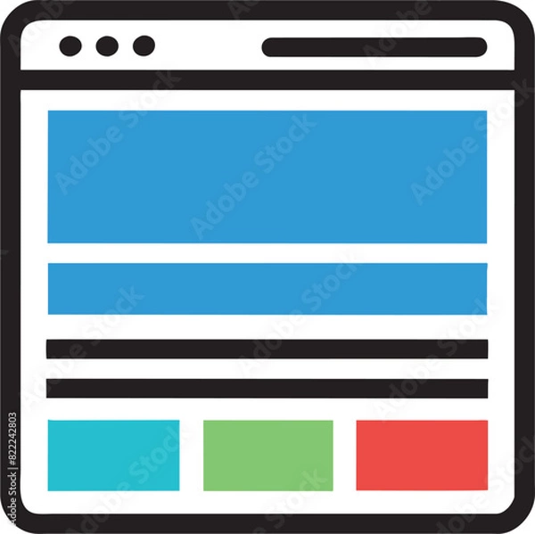 Obraz website development, icon