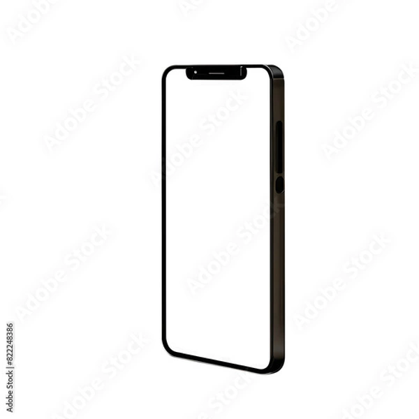 Fototapeta Smart phone mockup, clipping path, transparent background