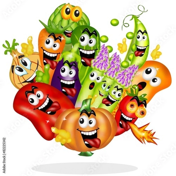 Obraz verdure gustose cartoon