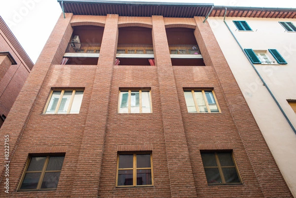 Fototapeta Facciata edificio moderno, uffici, nuova edilizia