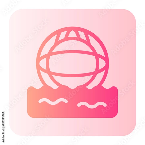 Fototapeta water polo gradient icon