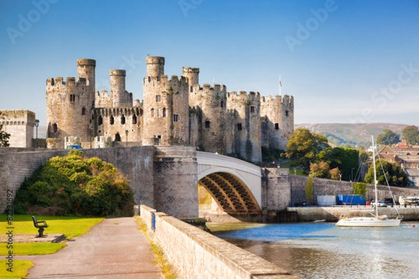 Obraz  Conwy Castle w Walii, Wielka Brytania, Seria Walesh Castles