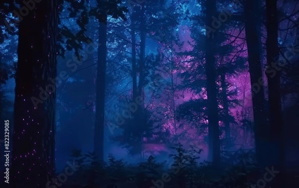 Obraz Enchanted Forest at Twilight