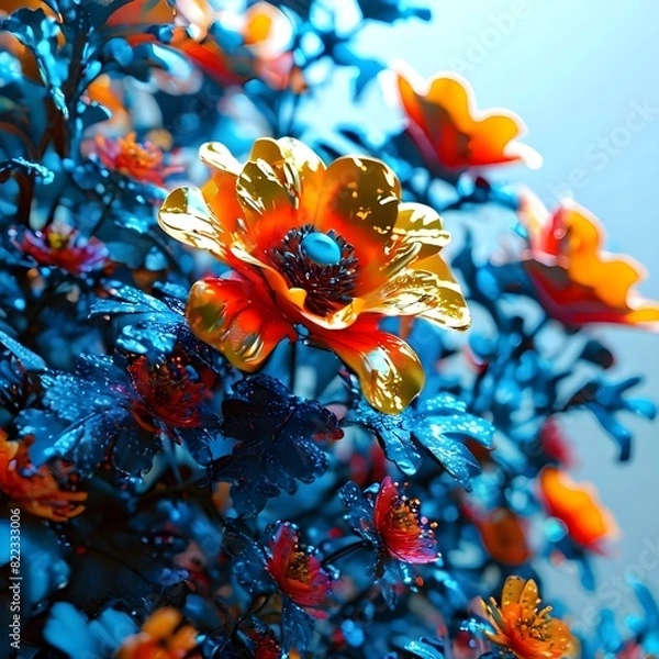 Obraz Flowers made of different colors