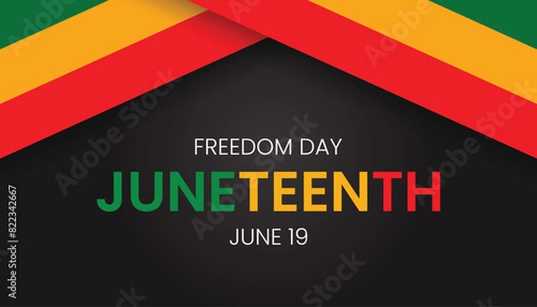 Obraz Juneteenth Freedom Day Banner Background Event