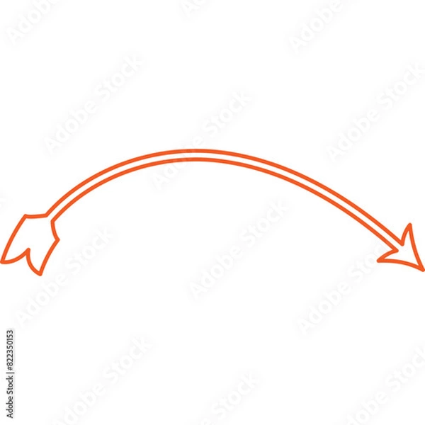 Fototapeta Unique and Attractive Pointing Arrow Outline Icon Element