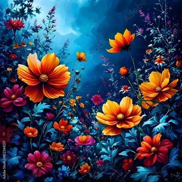 Obraz Flowers made of different colors