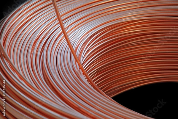 Fototapeta Copper cable factory