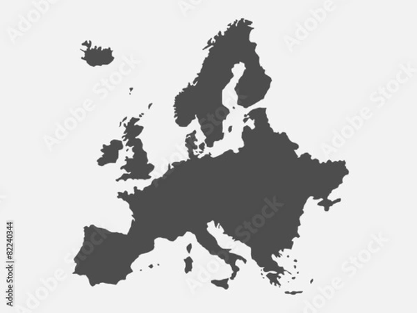 Obraz Mapa wektorowa Europy