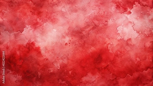 Fototapeta Red Watercolor Texture Background