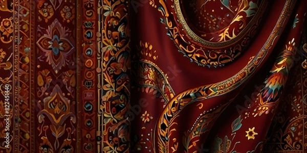 Obraz thai silk fabric background