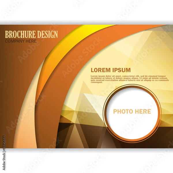 Obraz Background concept design for brochure
