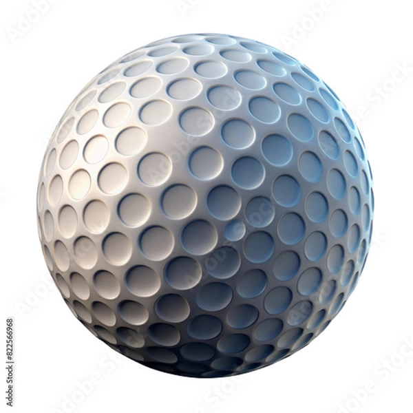 Fototapeta High-Resolution 3D Render of a Textured Golf Ball