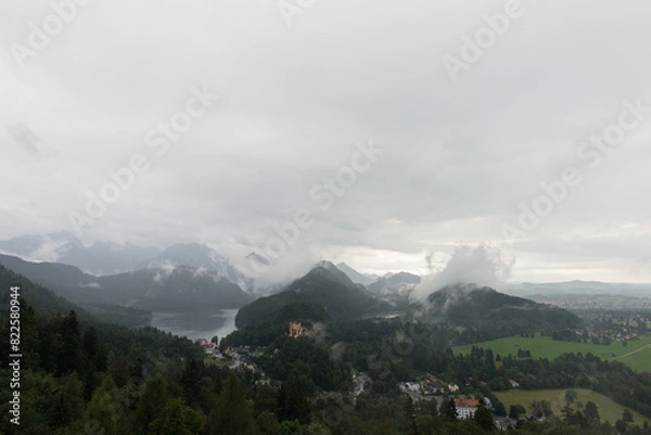 Obraz landscape with clouds