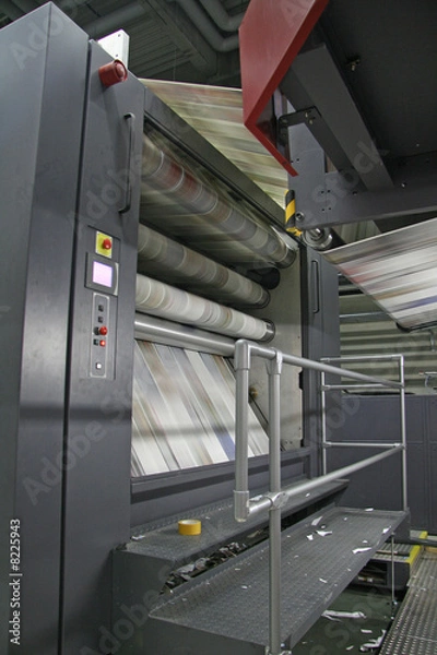 Obraz Rollendruckmaschine