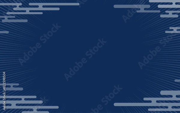 Fototapeta 日本の和柄エ霞（えがすみ）のタイトル背景