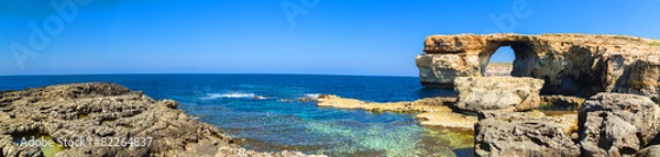 Fototapeta Azure Window, famous stone arch of Gozo island , Malta