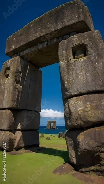 Fototapeta ruins of an ancient roman temple