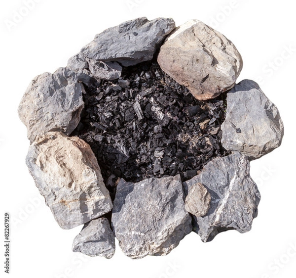 Obraz Restes d’un feu de camp