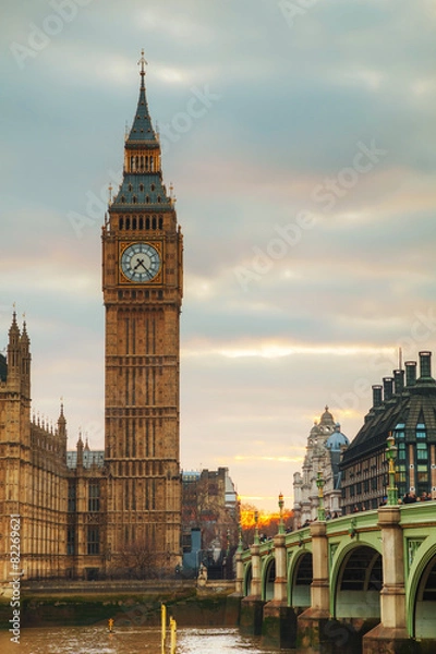 Fototapeta Clock tower in London