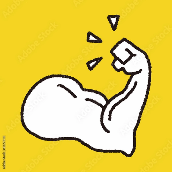 Fototapeta Doodle Muscle