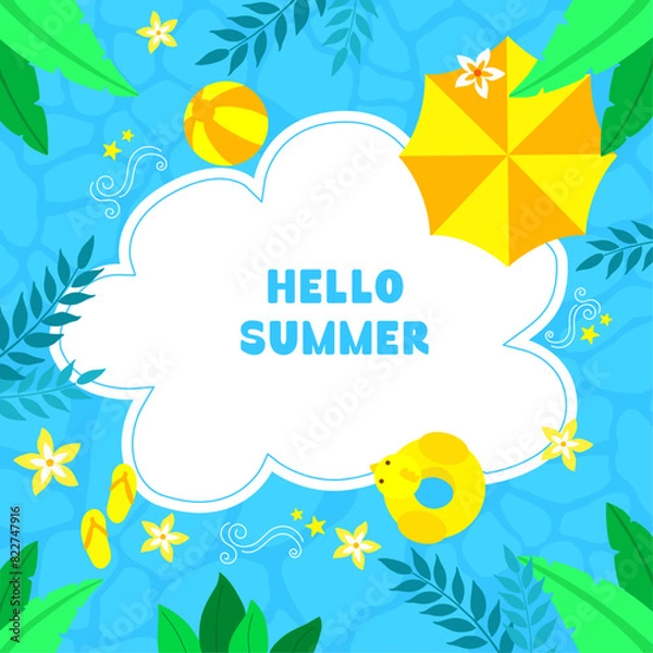 Fototapeta 여름배경프레임