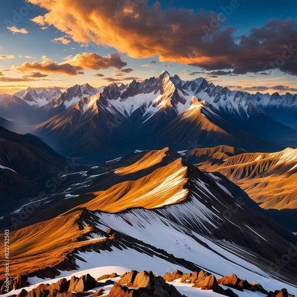 Obraz mountain view- AI Generated 