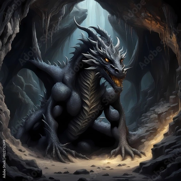 Obraz Cave Dragon- AI Generated